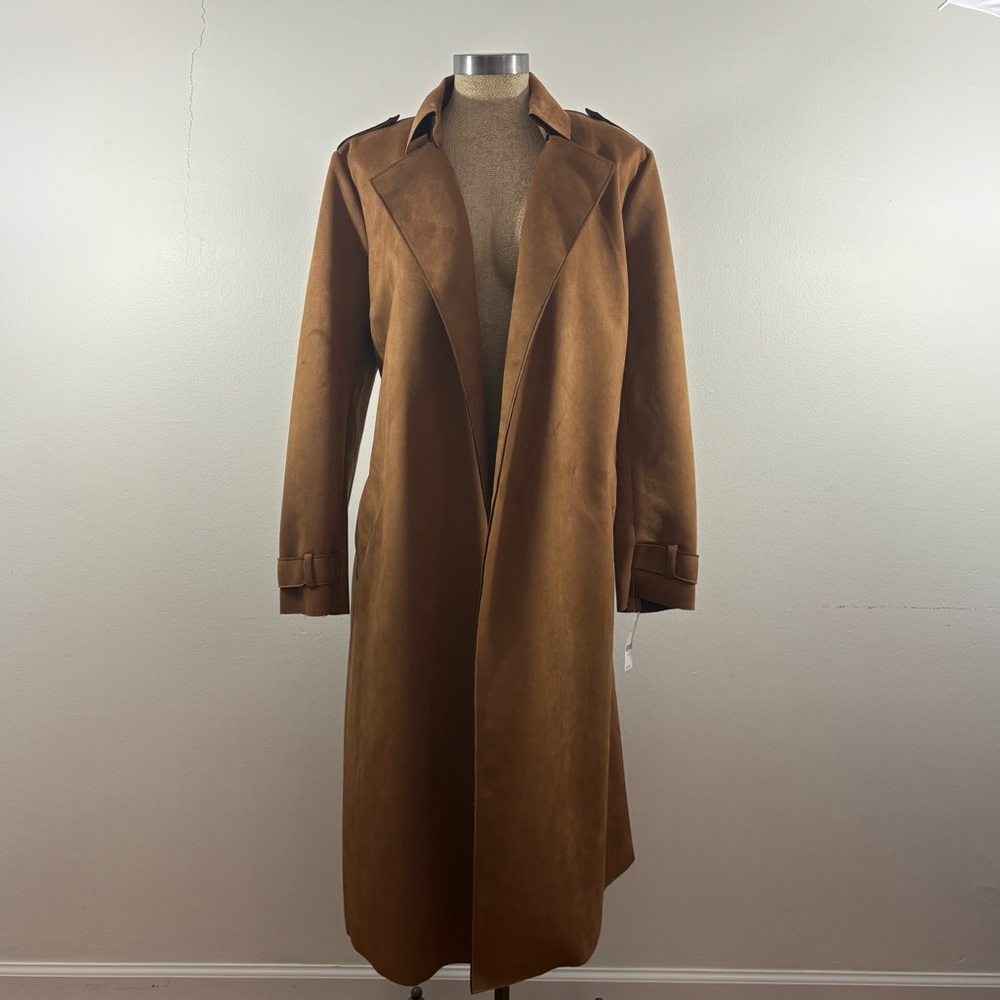 New York & Company Classic Tan Trench Coat - Picture 4 of 5